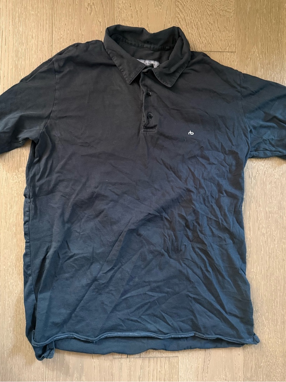 rag & bone Black Polo Shirt Men’s XS